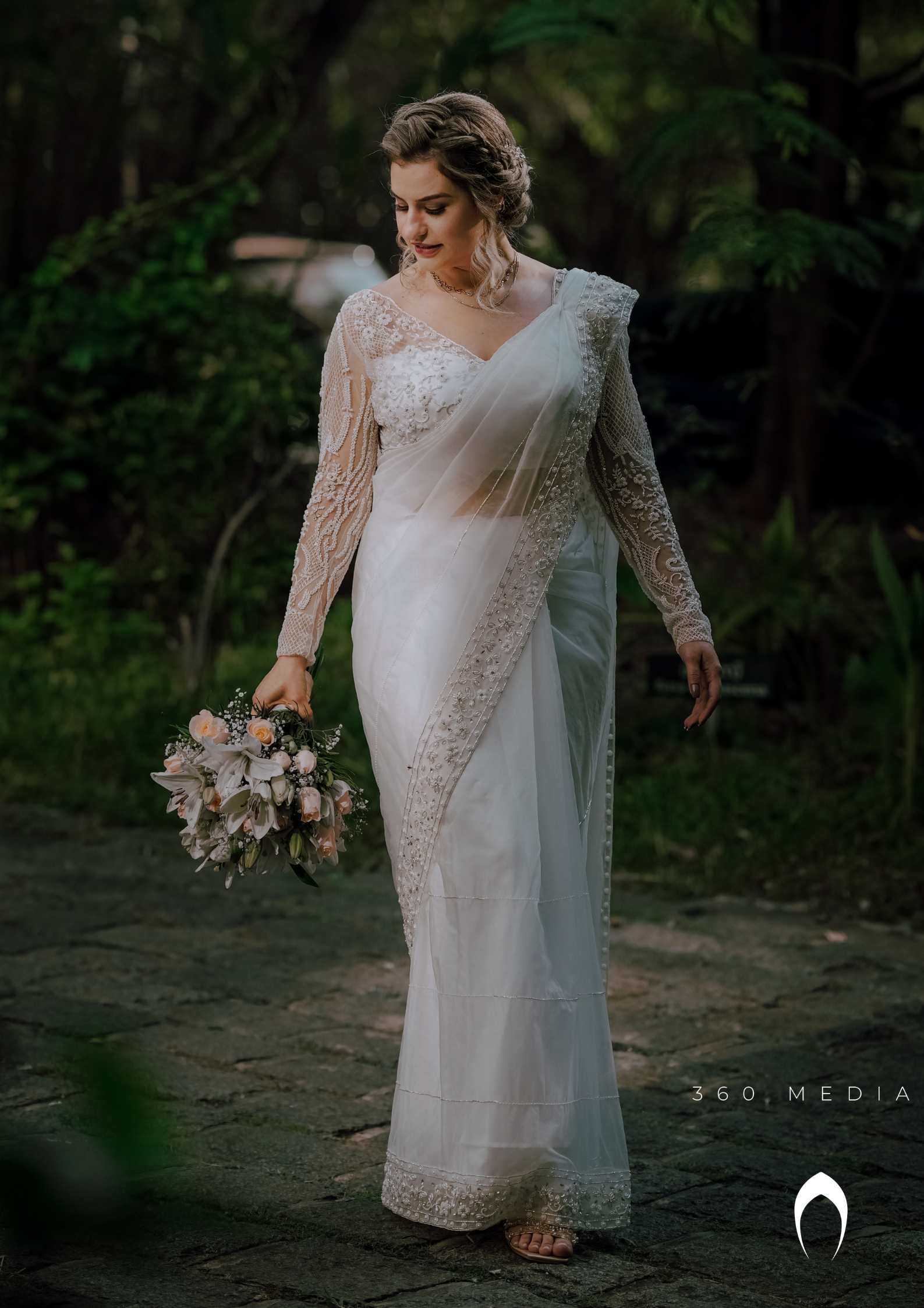 White Wedding Saree Christian Wedding Gowns Near Me Christian