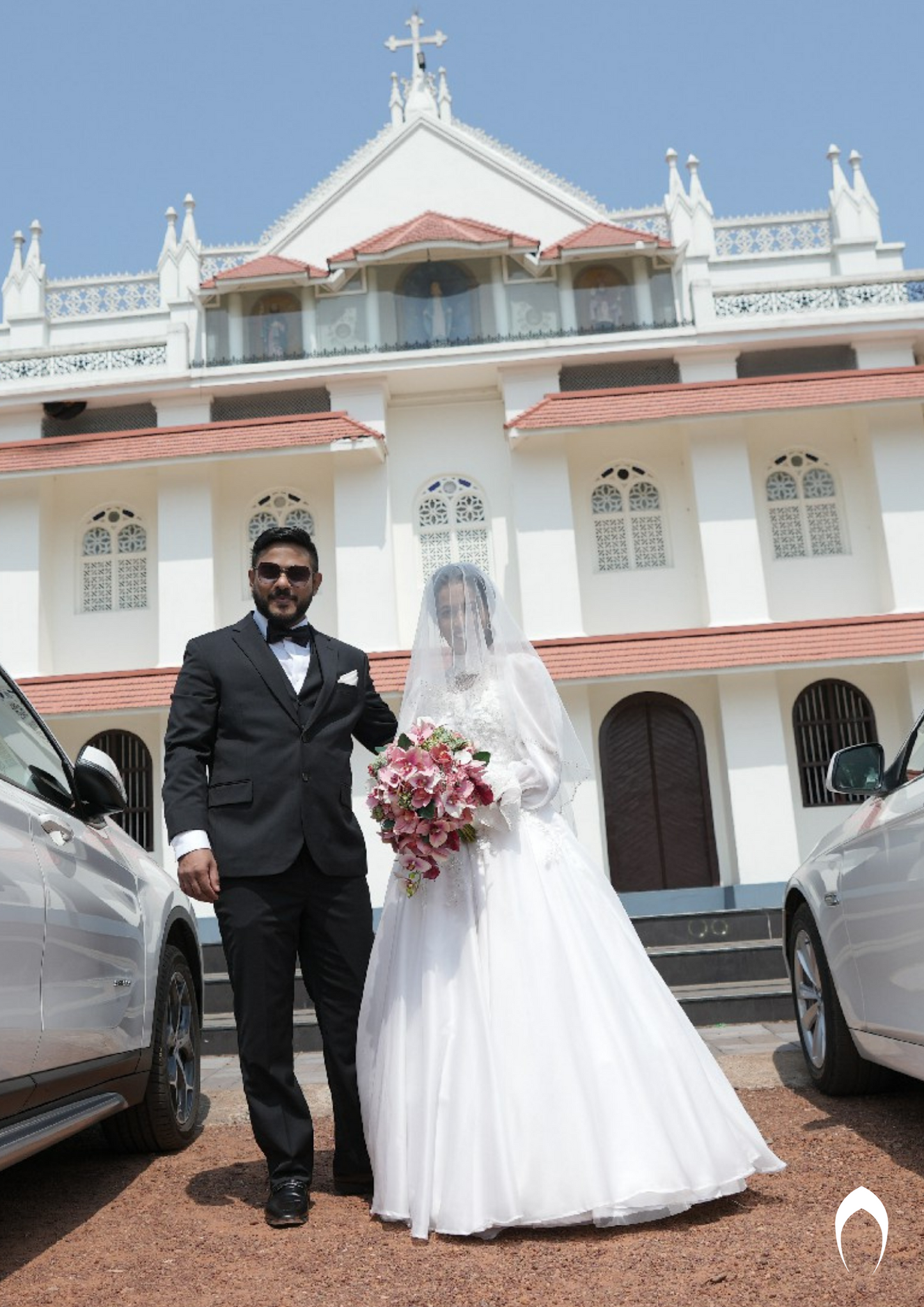 Signature Christian bridal A-line statement gown carried by bride Maria