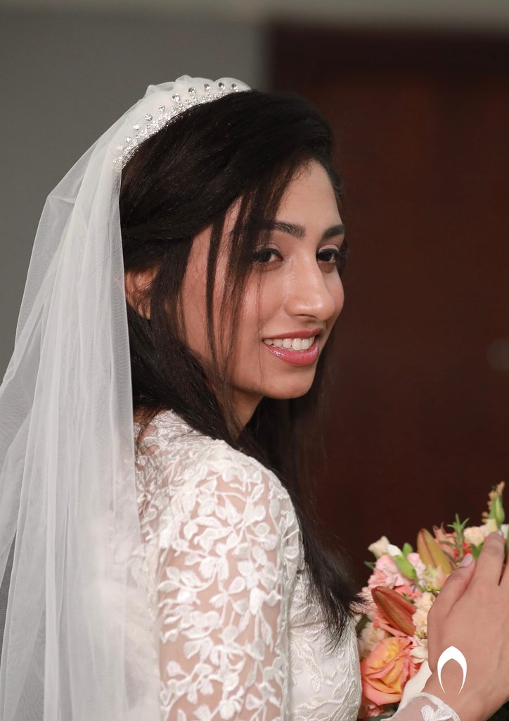 Signature christian bridal gown in satin organza with digi embroidery