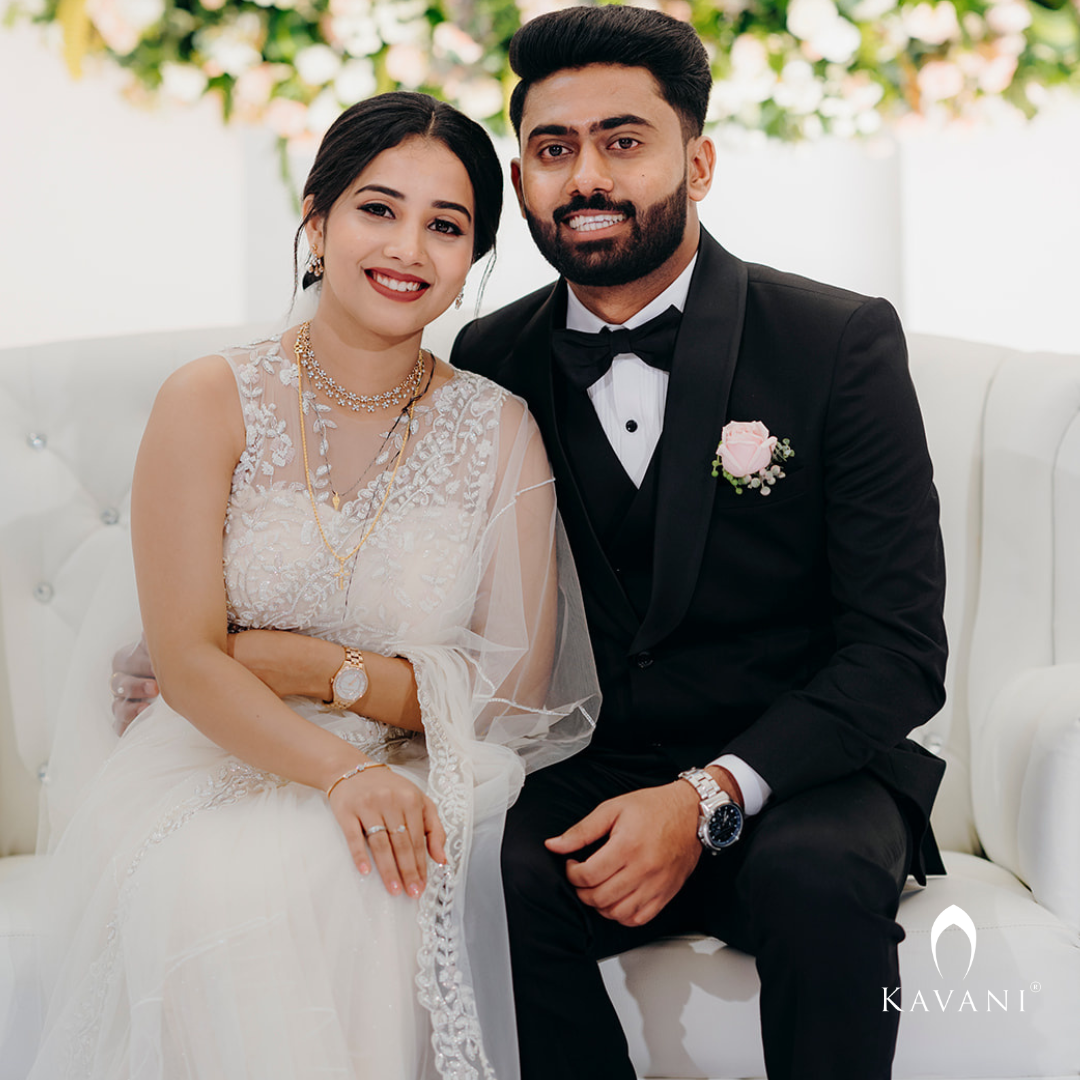 Beautiful and elegant white bridal saree with very class hand embroidery of unique statement piece