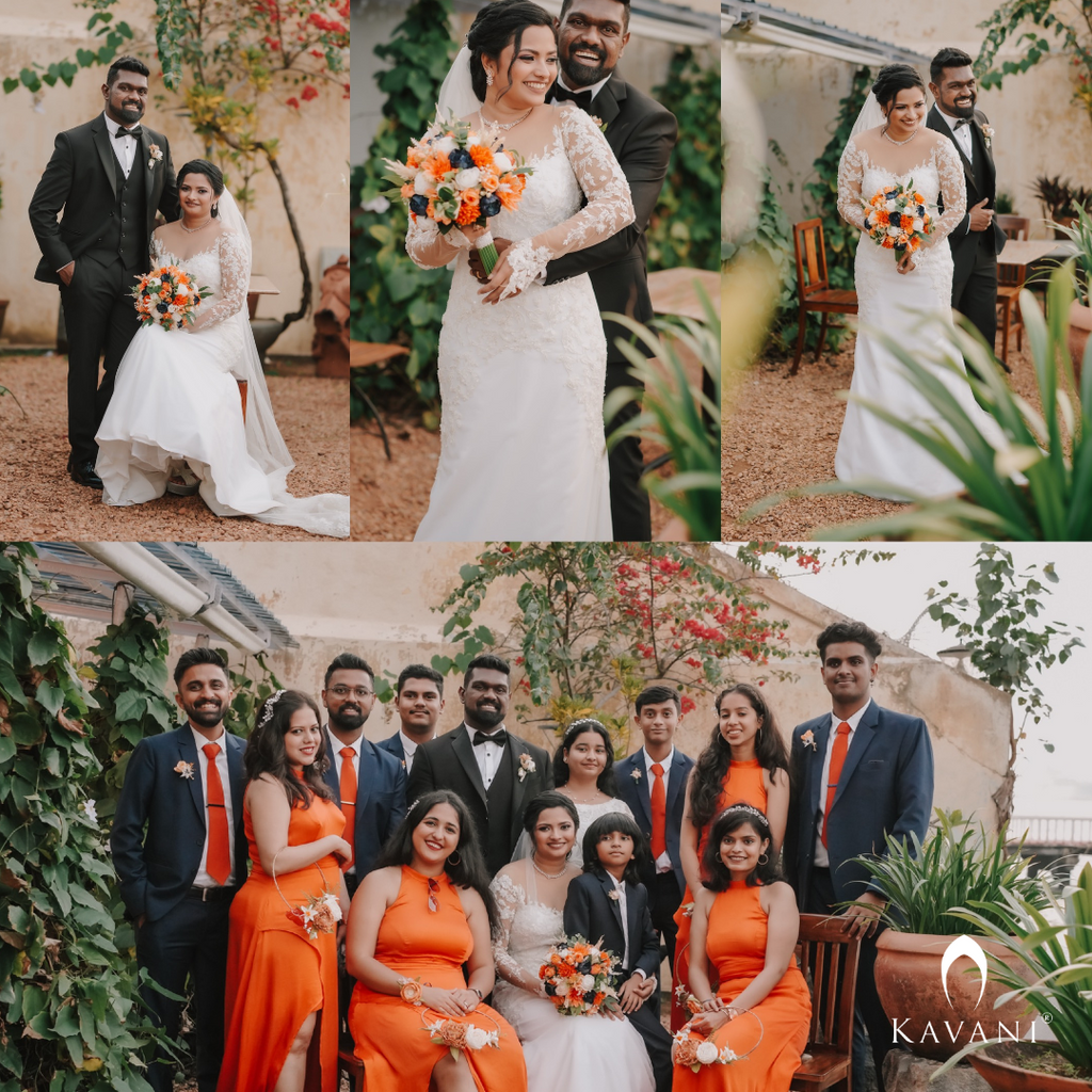 Our beautiful bride in her stunning outlook of her bridal mermaid gown with embellished lace embroidery