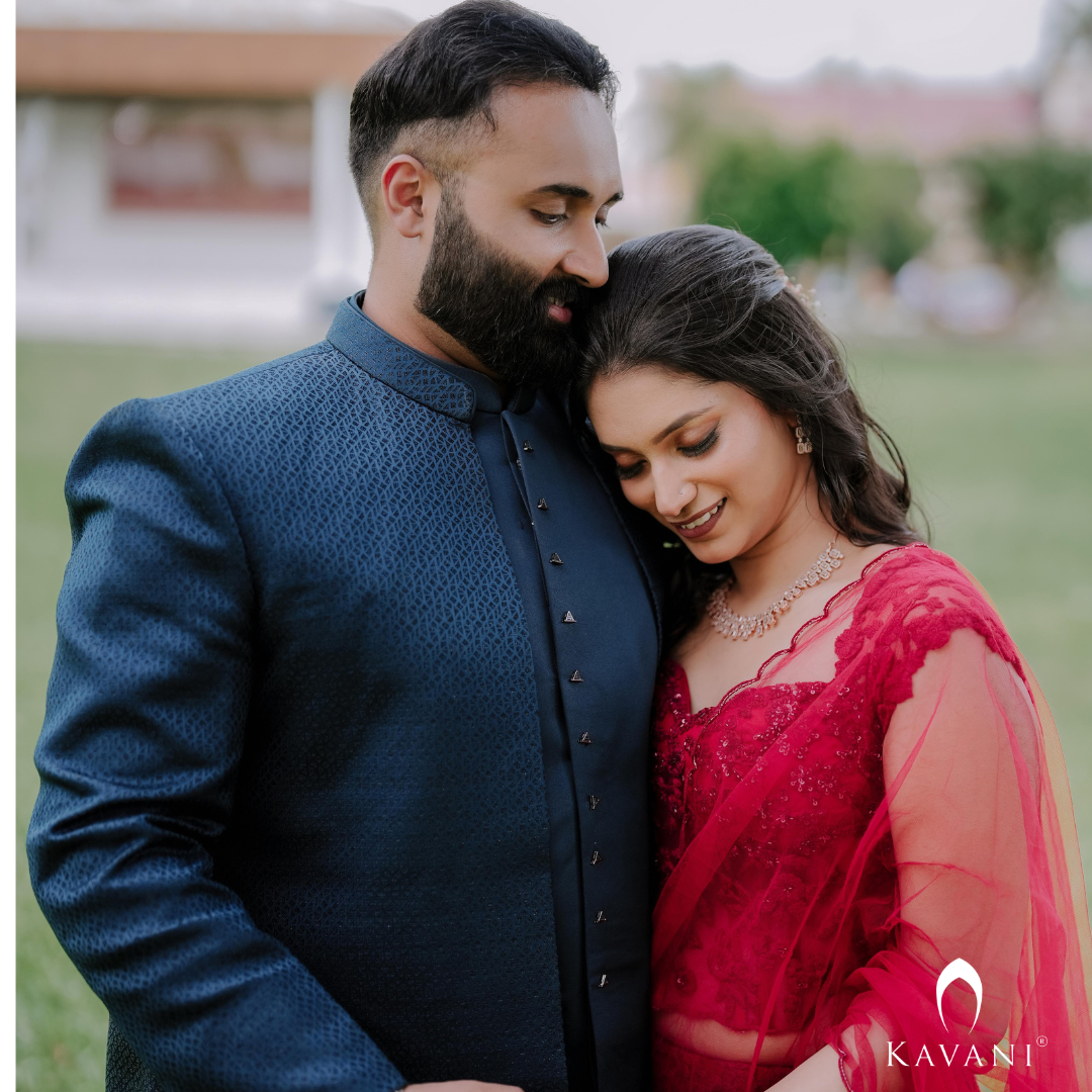 Our precious bride in her beautiful and classic looking reddish lehenga with beautiful self color thread embroidery lace