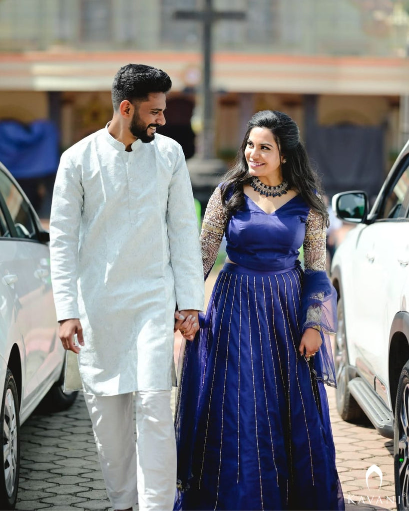 Our beautiful bride in her stunning bridal lehenga outfit with beautiful hand embroidery