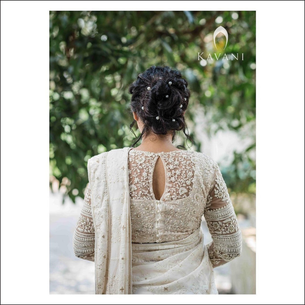 Signature Christian Bridal Saree handcurated for Bride Irene