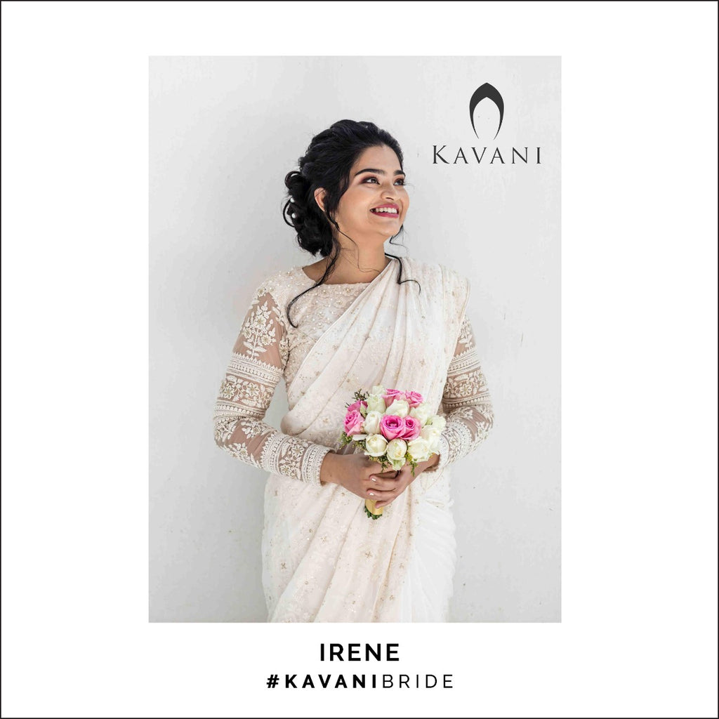 Signature Christian Bridal Saree handcurated for Bride Irene