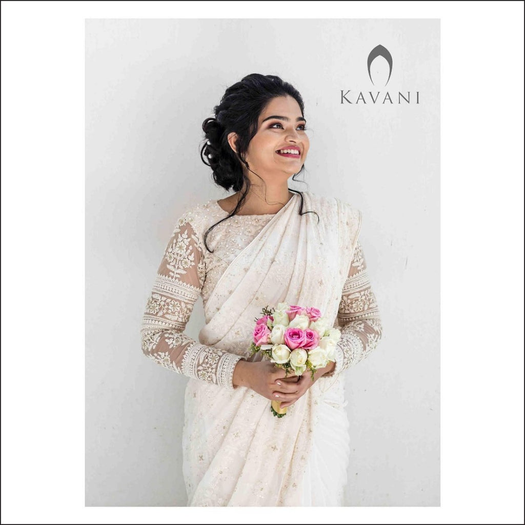 Signature Christian Bridal Saree handcurated for Bride Irene