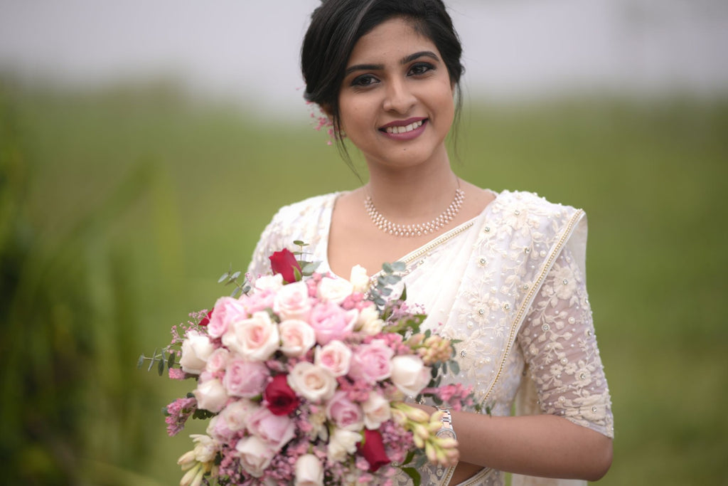 Signature Christian Bridal Saree handcurated for Bride Pheba