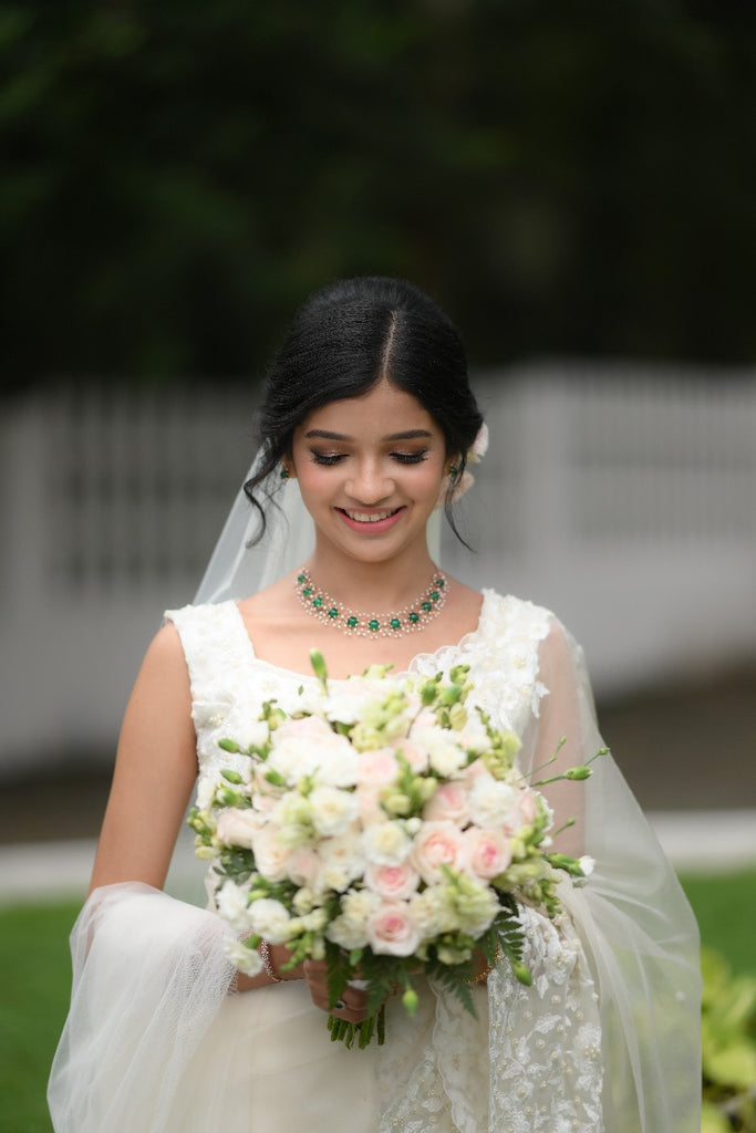 Signature Christian Bridal Saree Handcrafted for Bride Ann Mary