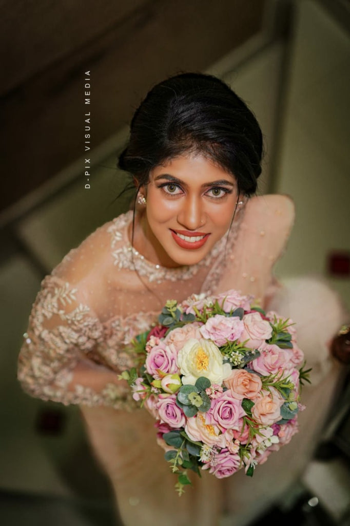 Signature Christian Bridal Saree Handcrafted for Bride Ansu