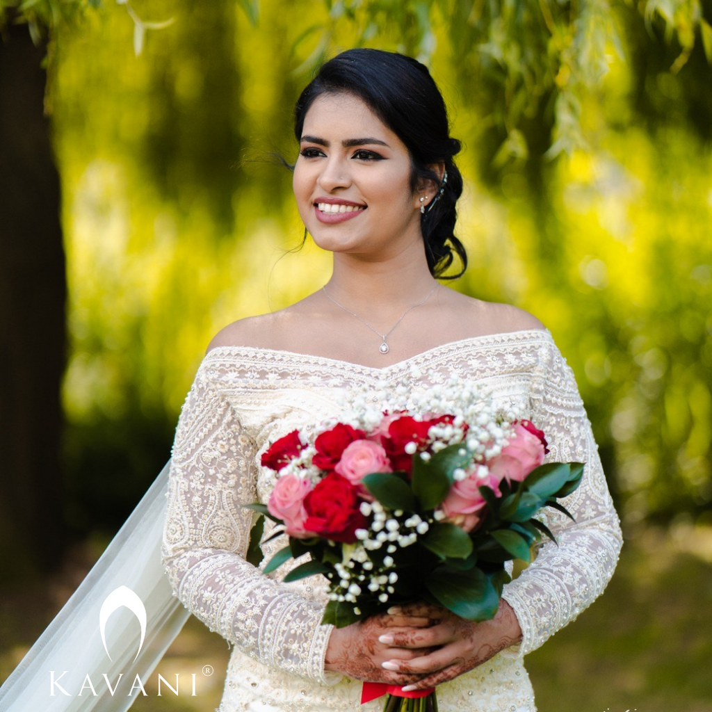 Signature Christian bridal Mermaid Fish Cut Gown In Bridal Satin Carried By Bride Irene