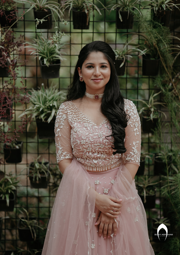 Signature bridal  hand embroidered lehanga for bride anila