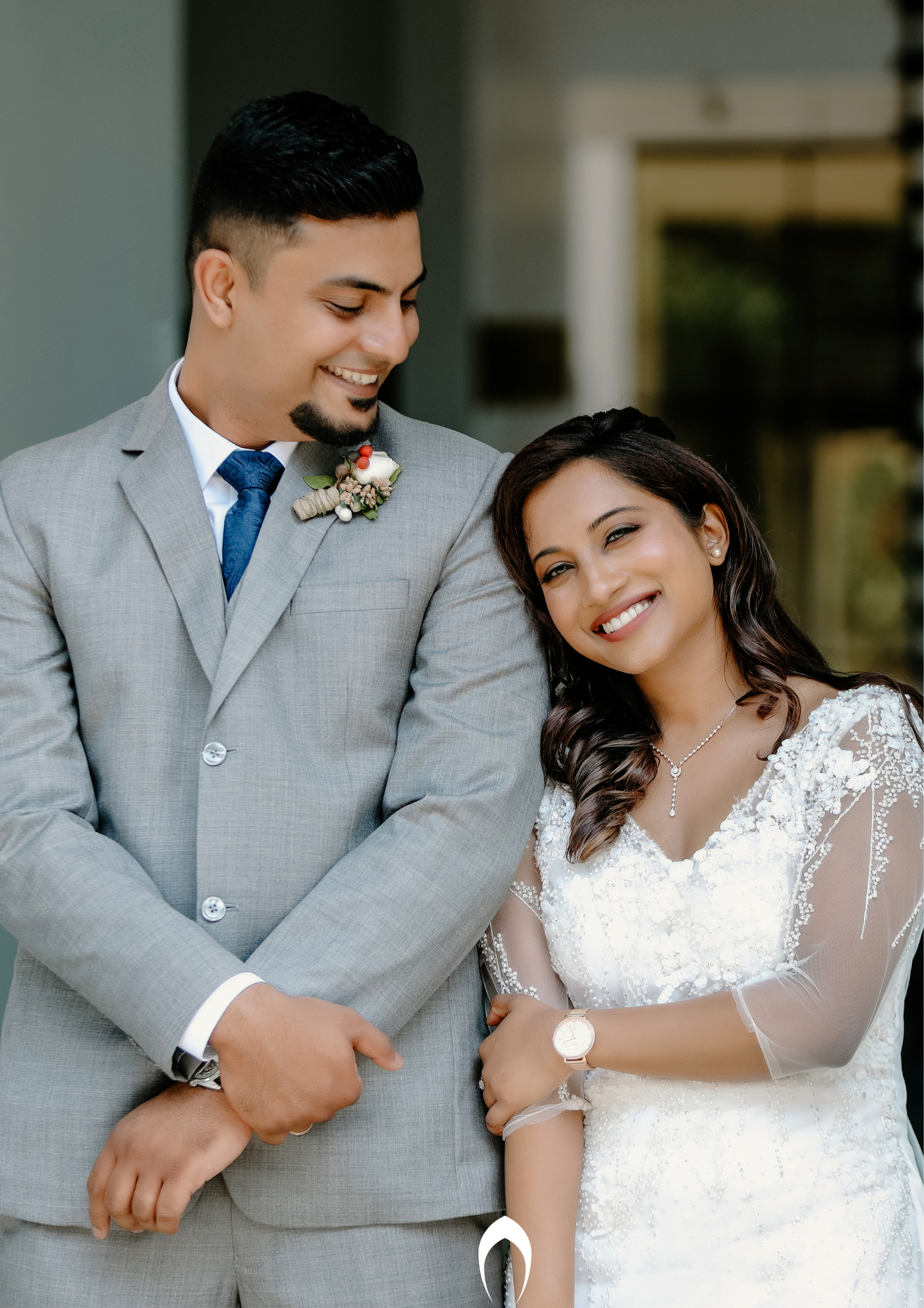 Signature christian bridal  straight gown carried by bride Reba