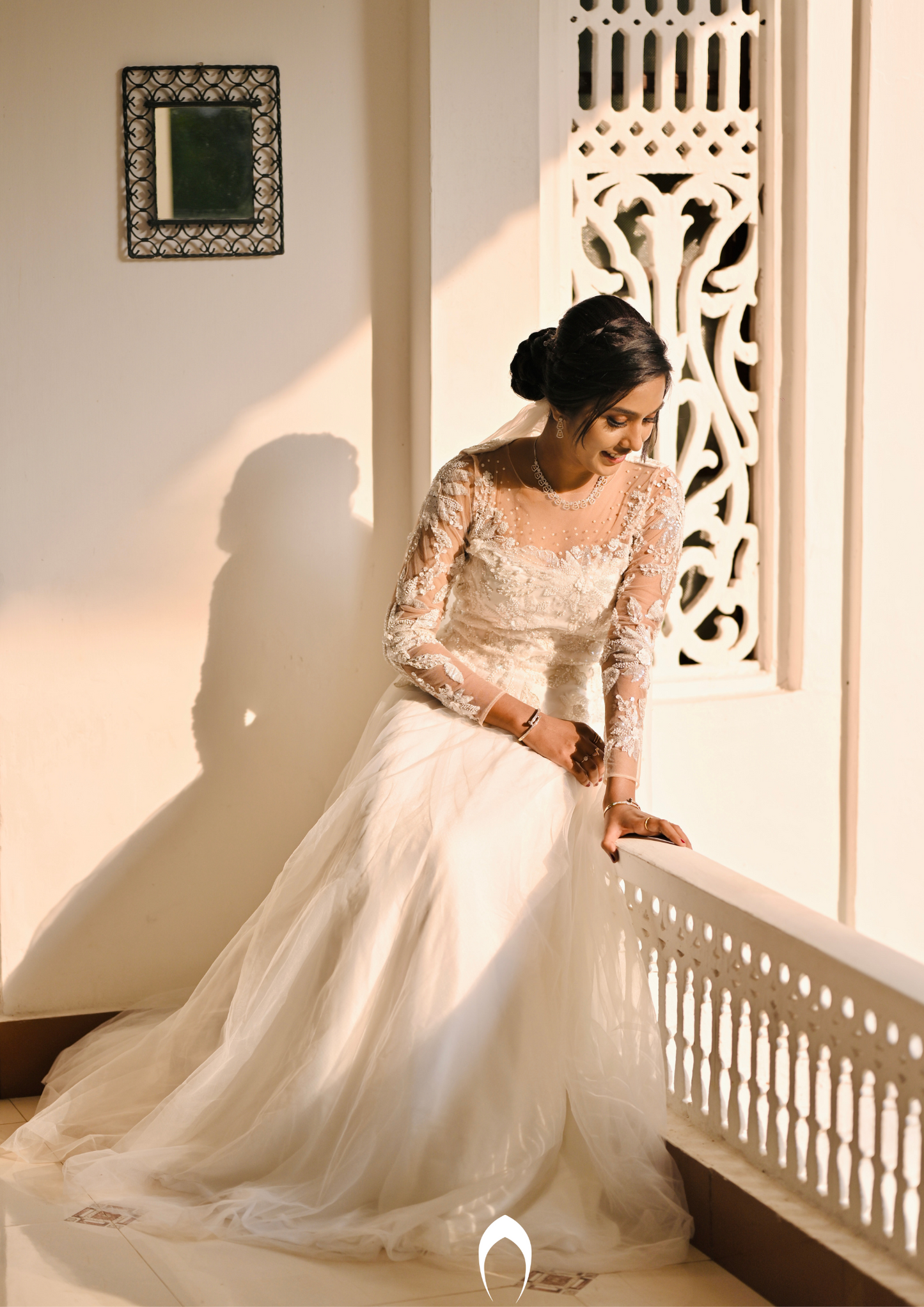 Signature Christian bridal  A-line  gown carried by bride Tanny