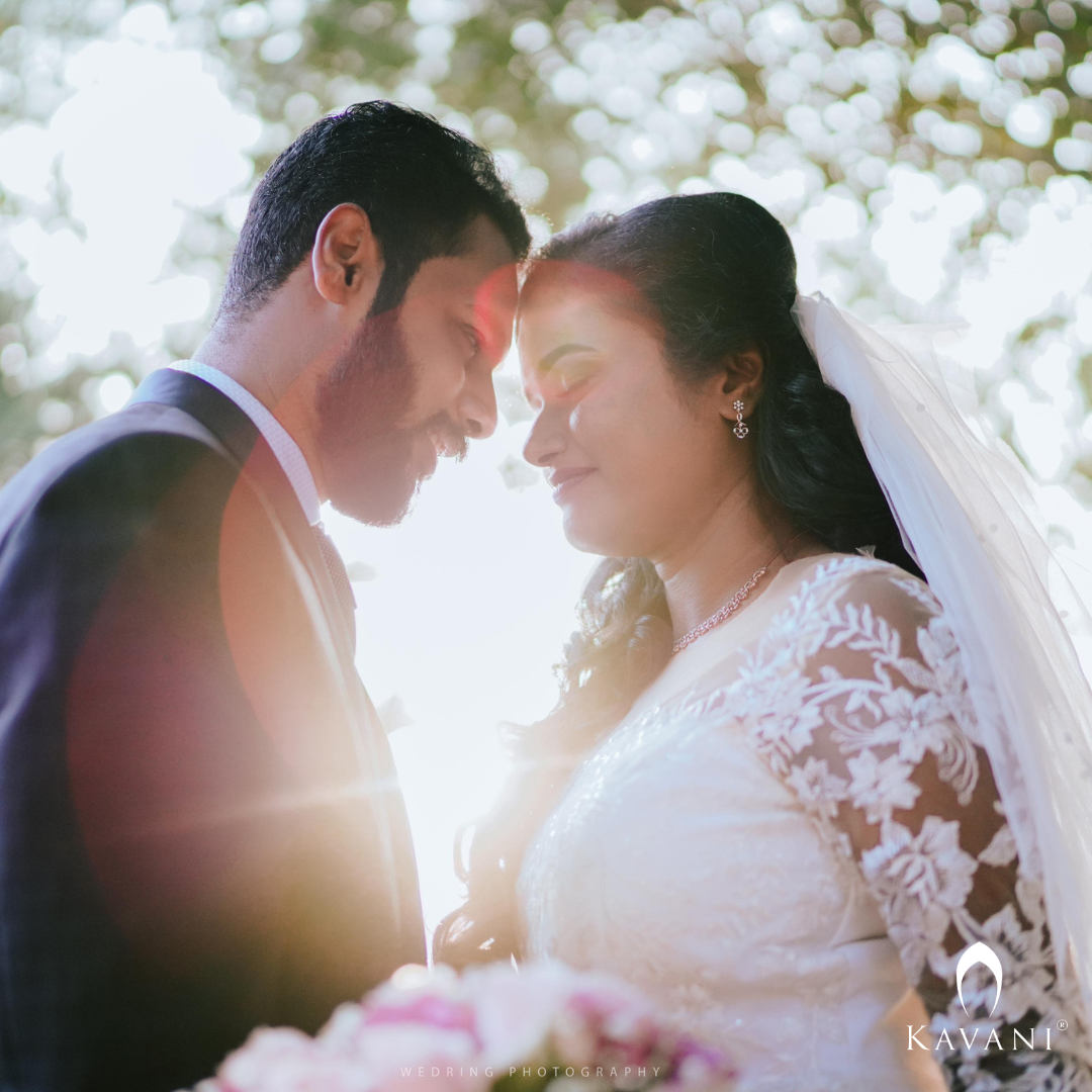 Our beautiful bride in her stunning bridal aline gown with lace embroidery