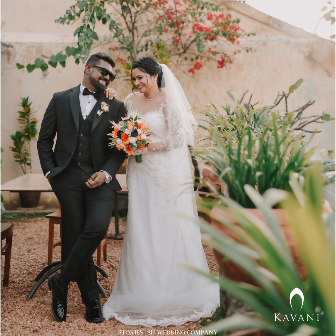 Our beautiful bride in her stunning outlook of her bridal mermaid gown with embellished lace embroidery