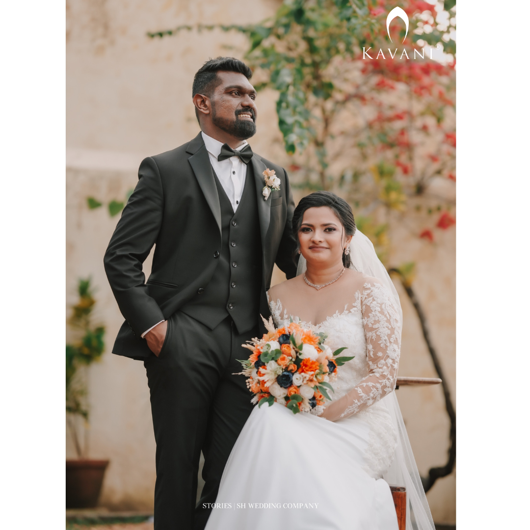 Our beautiful bride in her stunning outlook of her bridal mermaid gown with embellished lace embroidery