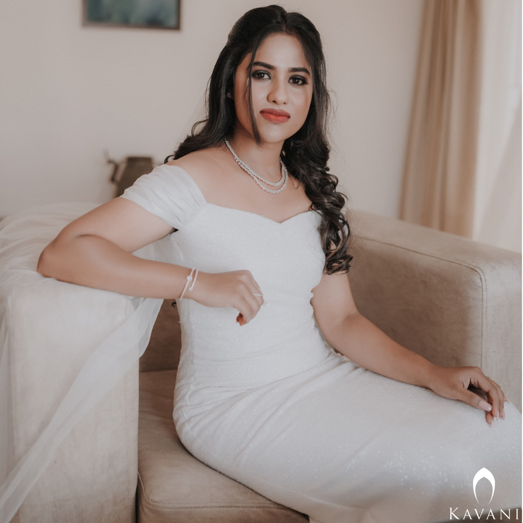 Signature bridal mermaid gown in embellished sequins fabric
