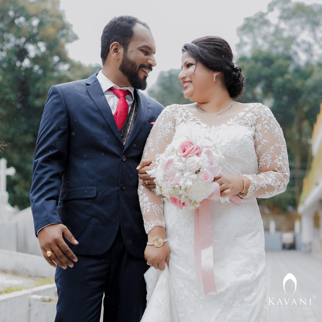 Our beautiful bride in her stunning bridal mermaid outfit with fully lace embroidered  work