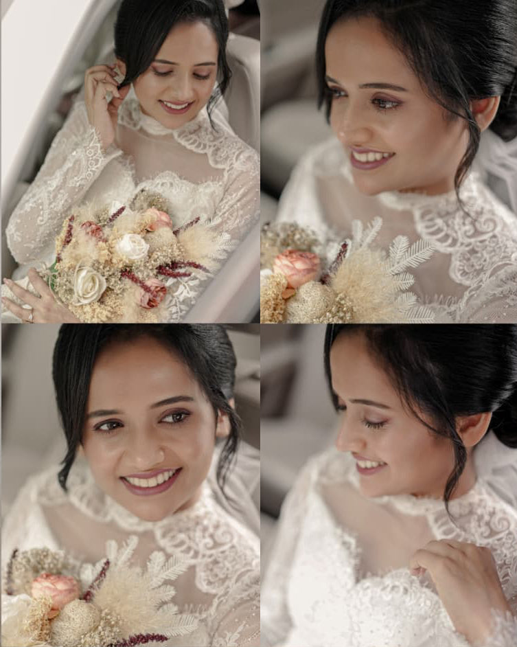 Royal Wedding Gown with Lace Sleeve & Neckline Detailing