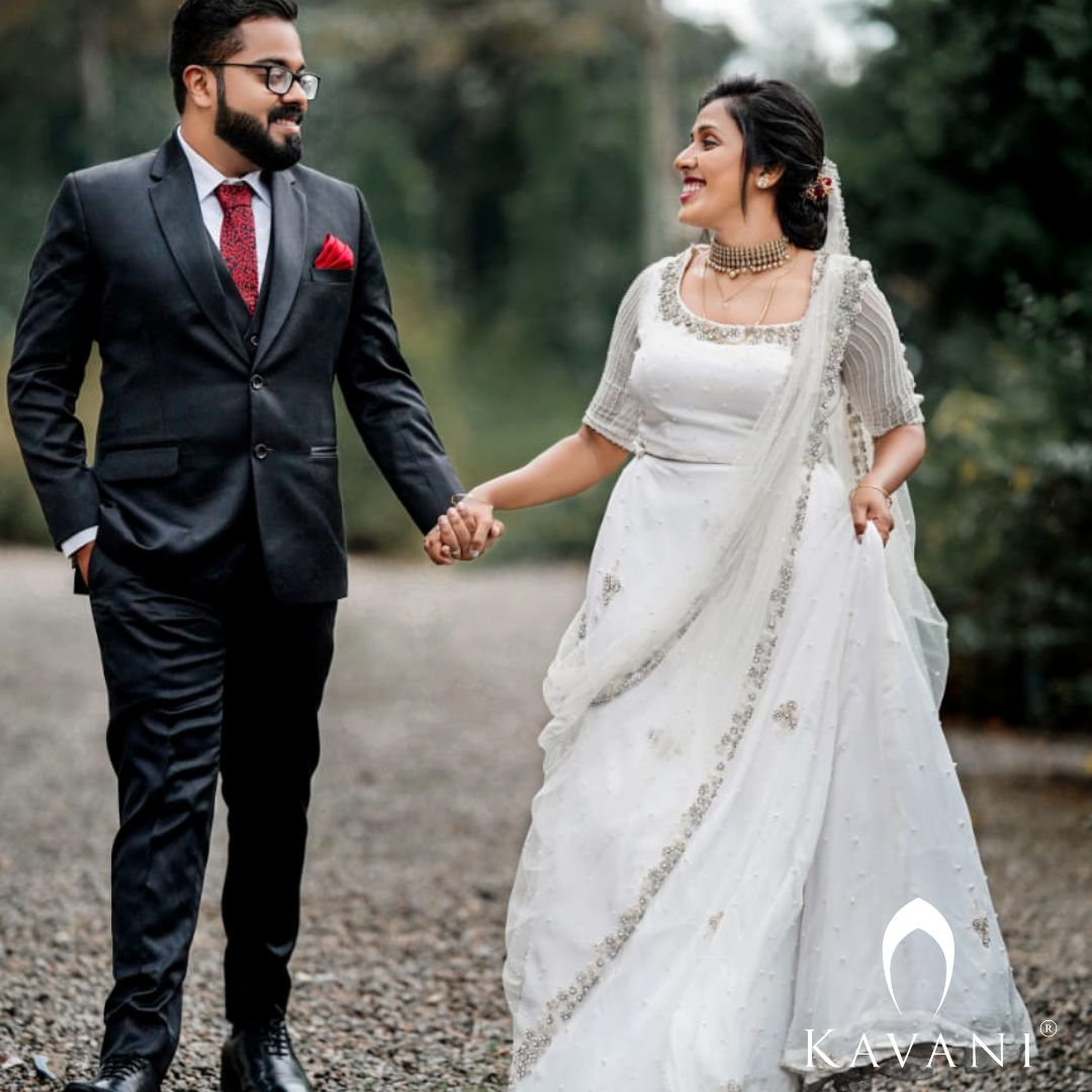 White 2025 lengha bridal