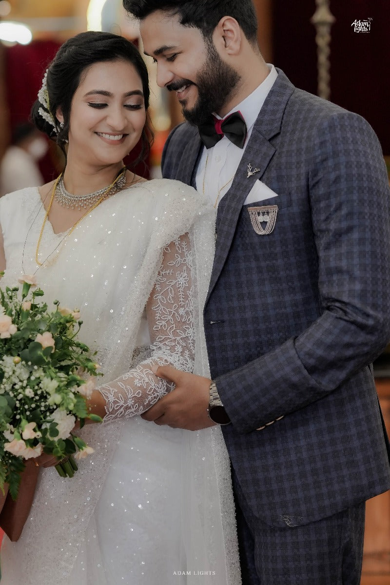 Christian bridal sarees from... - Aham Designer Boutique | Facebook