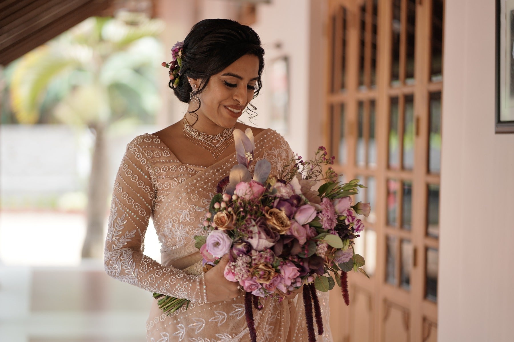 Signature Christian Bridal Saree Handcrafted for Bride meryl – Kavani  Bridal Wear