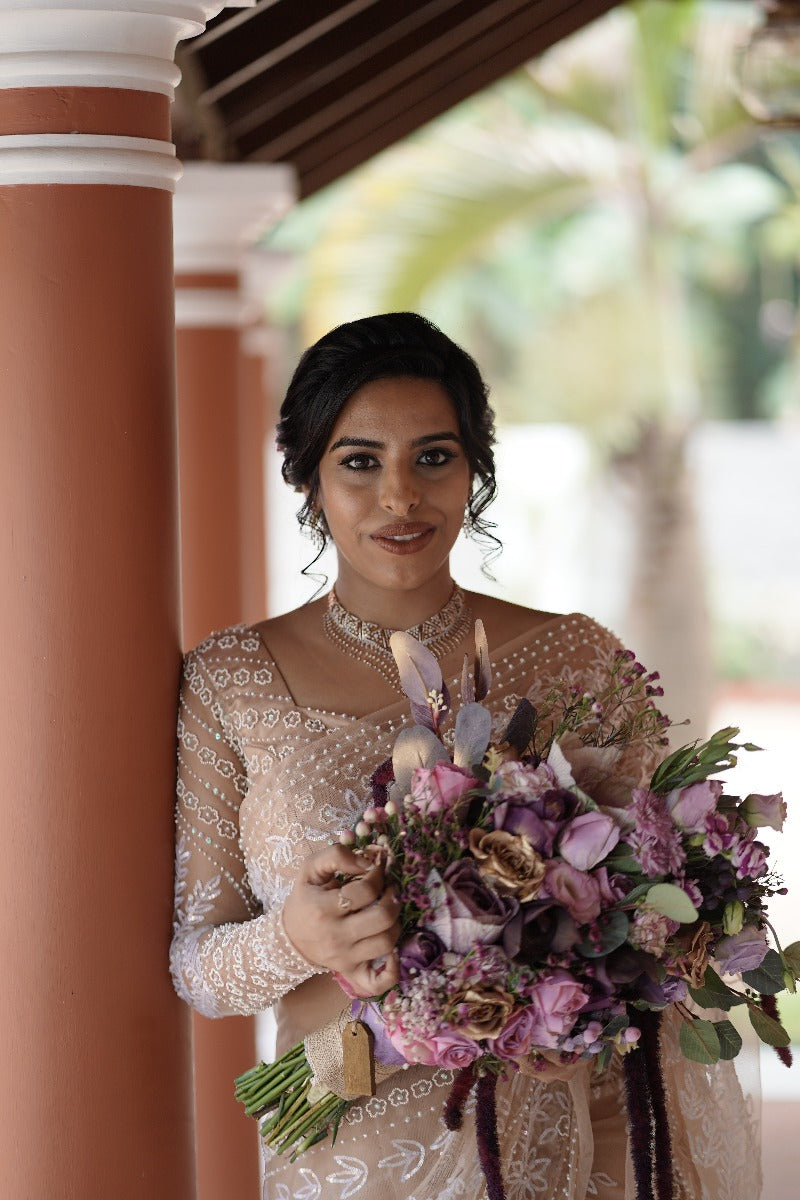 Signature Christian Bridal Saree Handcrafted for Bride meryl – Kavani  Bridal Wear